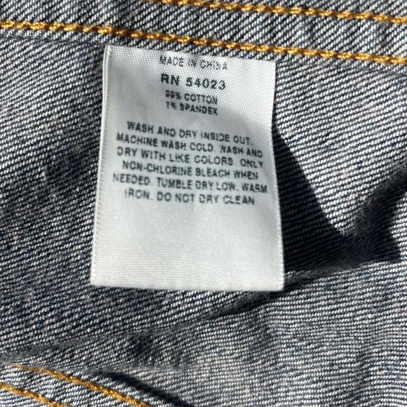 GAP 1969 Denim Icon Flap Vest Cotton Country Blue XS - Picture 2 of 7